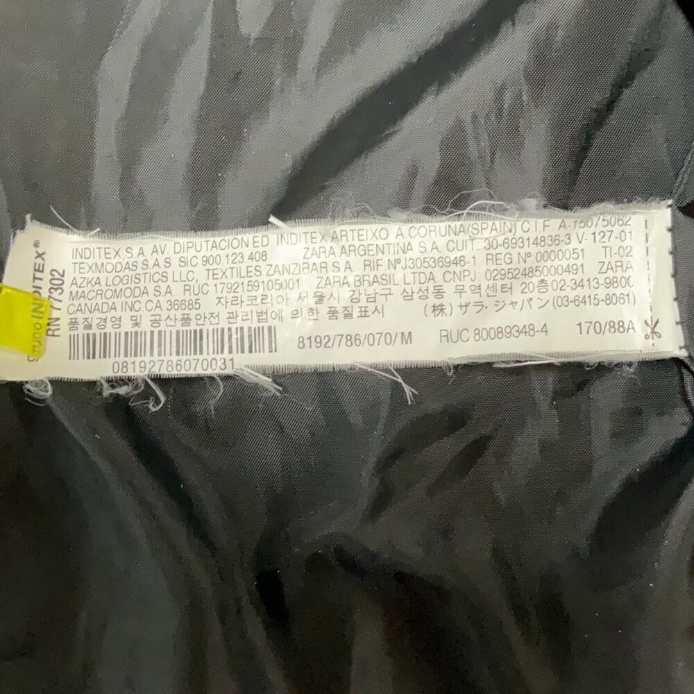 Zara Basic Collection Gray Plaid Single Breasted … - image 6